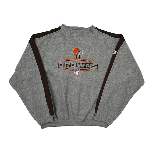 Cleveland Browns Puma Football Sweatshirt - Large Grey Polyester Blend