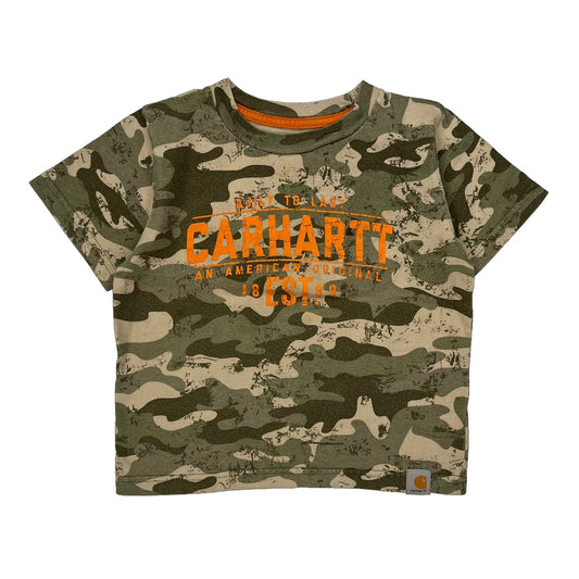 Age 2 Carhartt Camo T-Shirt - 2XS Camo Cotton