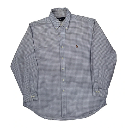 Vintage Ralph Lauren Checked Shirt - Large Blue Cotton