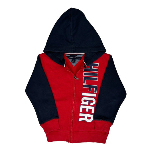 Age 5 Tommy Hilfiger Hoodie - Small Navy Cotton Blend
