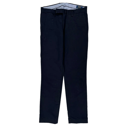 Polo By Ralph Lauren Slim Fit Chinos - 30W 30L Navy Cotton