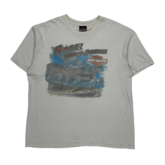 Rommel Harley-Davidson Harley Davidson Graphic T-Shirt - XL White Cotton