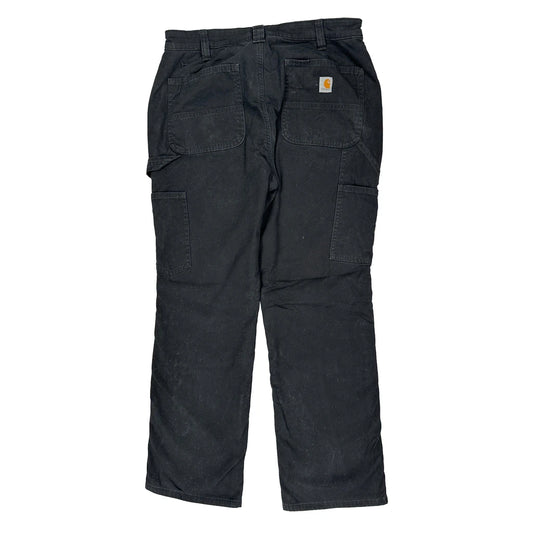 Carhartt Cargo Trousers - 32W 28L Black Cotton