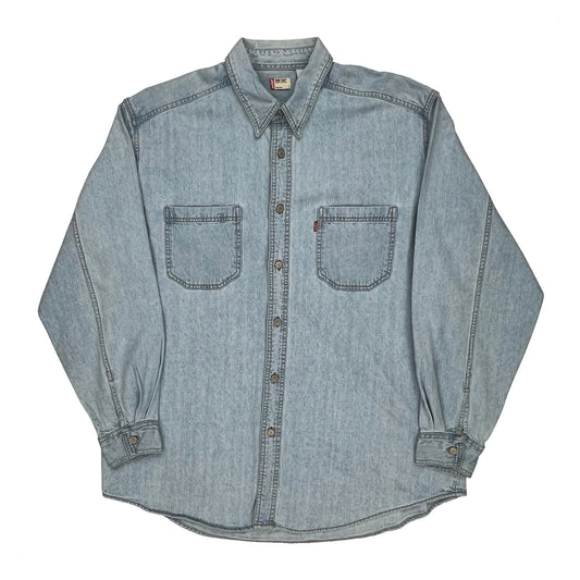 Levis Denim Shirt - Large Light Wash Cotton