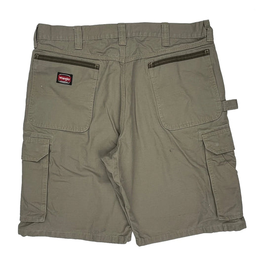 Wrangler Cargo Shorts - 36W 10L Khaki Cotton