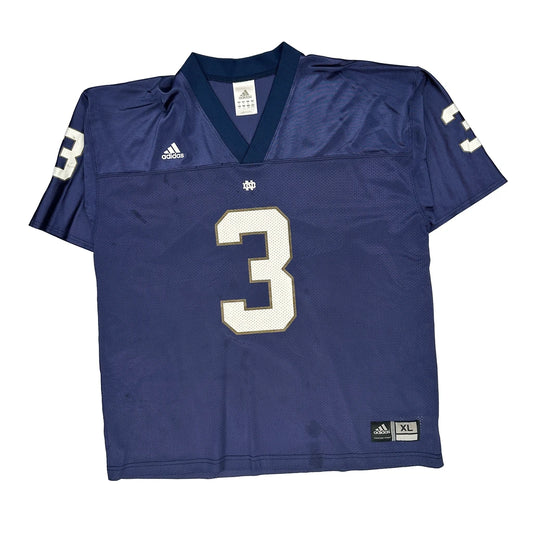 Notre Dame Adidas Jersey - XL Navy Polyester