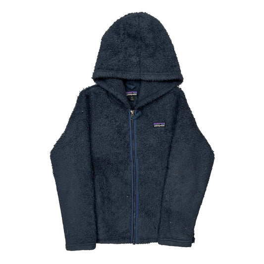 Age 7-8 Patagonia Hoodie - Small Navy Polyester