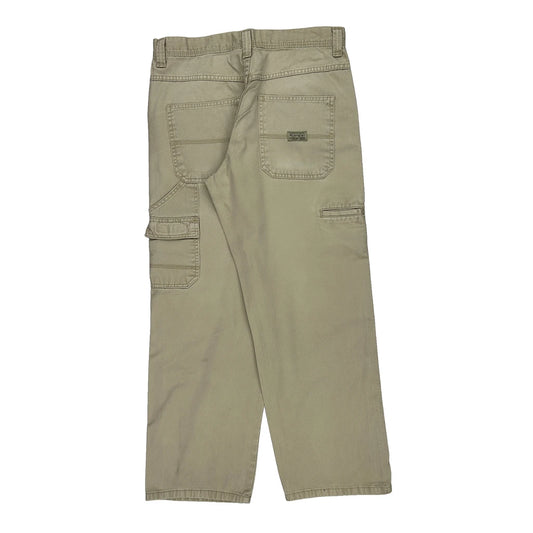 Wrangler Cargo Carpenter Trousers - 36W 31L Beige Cotton