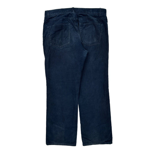 Tommy Hilfiger Cord Trousers - 37″ Waist Navy Corduroy