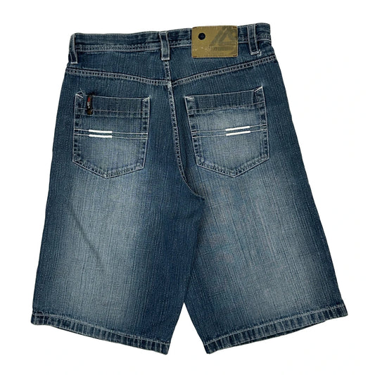 Lot 29 Denim Shorts - 36W 12L Blue Cotton