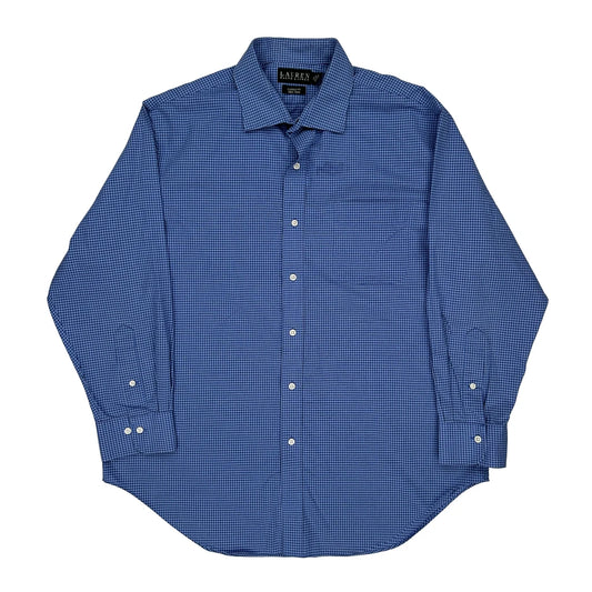 Ralph Lauren Checked Shirt - XL Blue Cotton