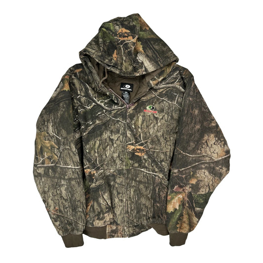 Mossy Oak Camo Jacket - Large Khaki Cotton Blend
