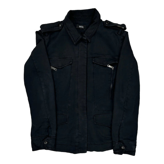 Diesel Jacket - Large Black Cotton