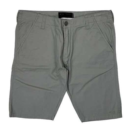 Oakley Chino Shorts - 36W 10L Gray Cotton