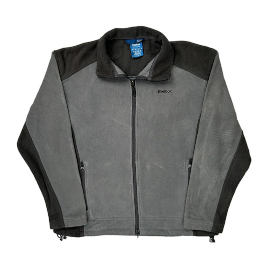 Reebok Fleece Jacket - Medium Grey Polyester