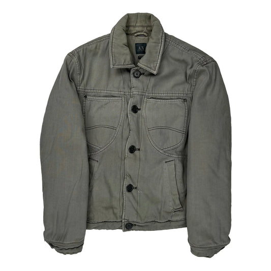 Armani Exchange Jacket - Medium Grey Cotton Blend