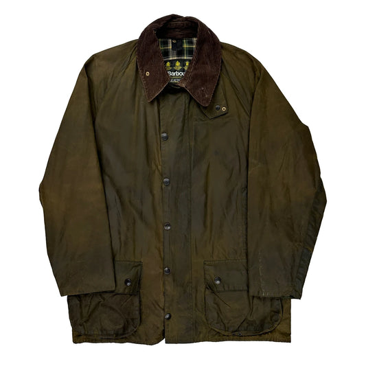Beaufort Jacket Barbour Wax Jacket - Medium Green Cotton