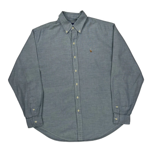 Vintage Ralph Lauren Shirt - Small Gray Cotton