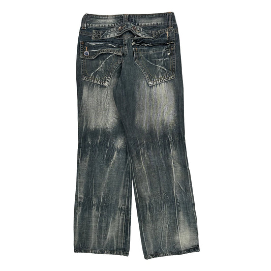 Unbranded Jeans - 31W 30L Acid Wash Denim