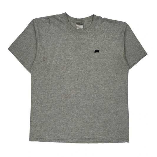 Nike T-Shirt - Large Grey Cotton