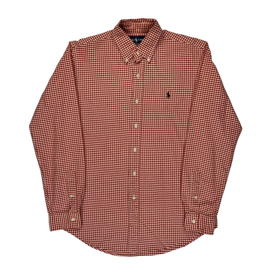 Vintage Ralph Lauren Checked Shirt - Medium Red Cotton