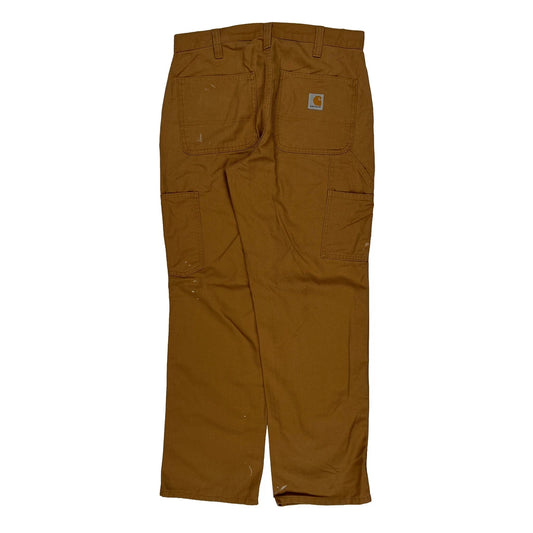 Carhartt Carpenter Trousers - 31W 30L Brown Cotton Blend