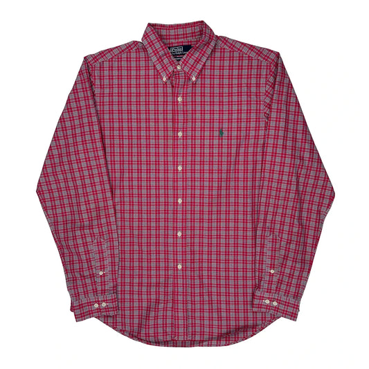 Polo By Ralph Lauren Checked Shirt - Large Red Cotton