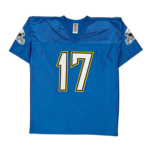 Los Angeles Chargers Nfl Jersey - Large Blue Polyester