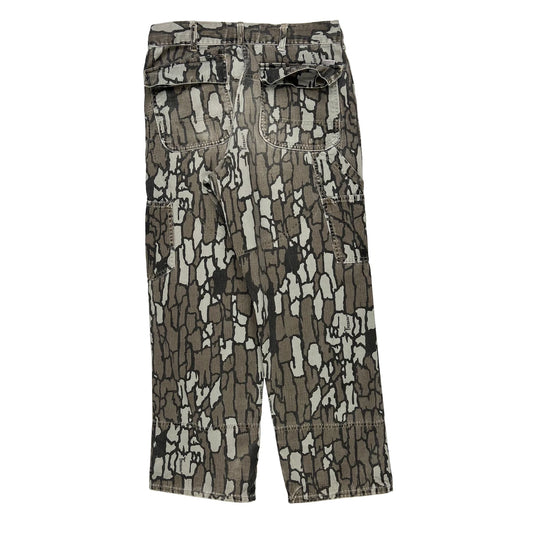 80S Trebark Carhartt Camo Carpenter Trousers - 31W 29L Camo Cotton