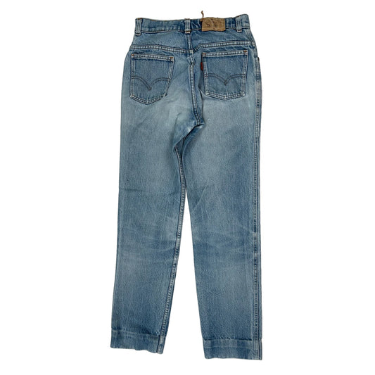 Orange Tab Levis Jeans - 24W 27L Light Wash Denim