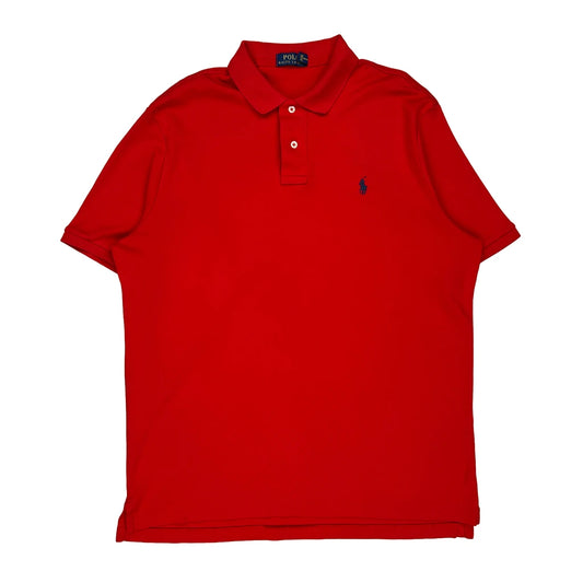 Polo By Ralph Lauren Polo Shirt - Large Red Cotton