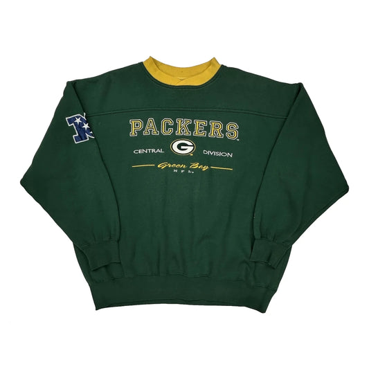 Green Bay Packers Lee Sport Football Sweatshirt - XL Green Polyester Blend