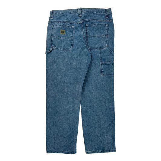 Lee Carpenter Jeans - 33W 30L Blue Cotton Blend