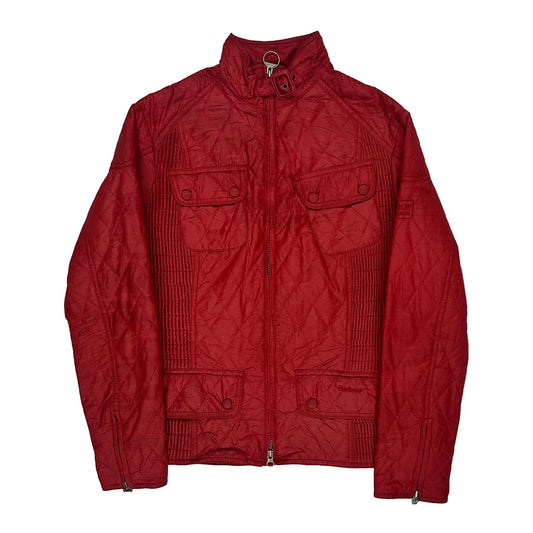 Barbour Jacket - Medium Red Polyester