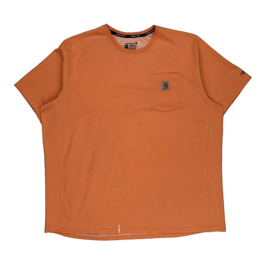 Carhartt T-Shirt - 2XL Orange Cotton
