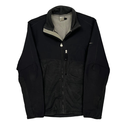 Nike Fleece Jacket - Medium Black Polyester