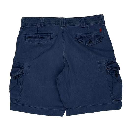 Polo By Ralph Lauren Cargo Shorts - 38W 9L Blue Cotton