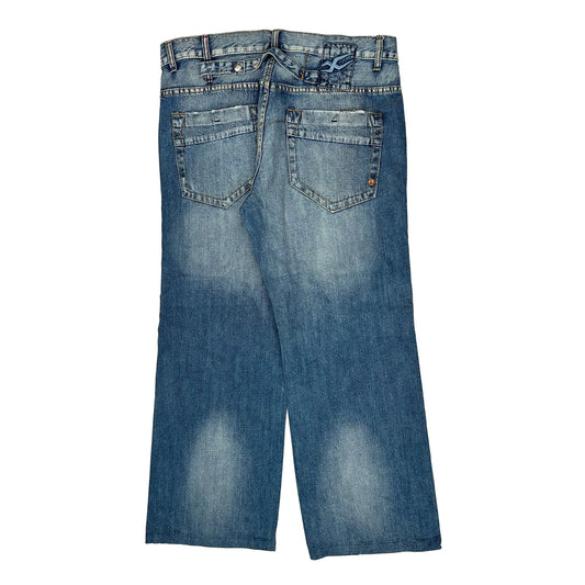 Unlimited Creative Wide Leg Jeans - 37W 29L Blue Denim