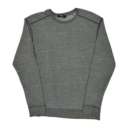 The North Face Sweatshirt - Large Grey Cotton Blend