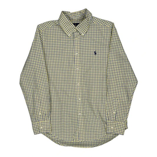 Ralph Lauren Checked Shirt - Small Blue Cotton