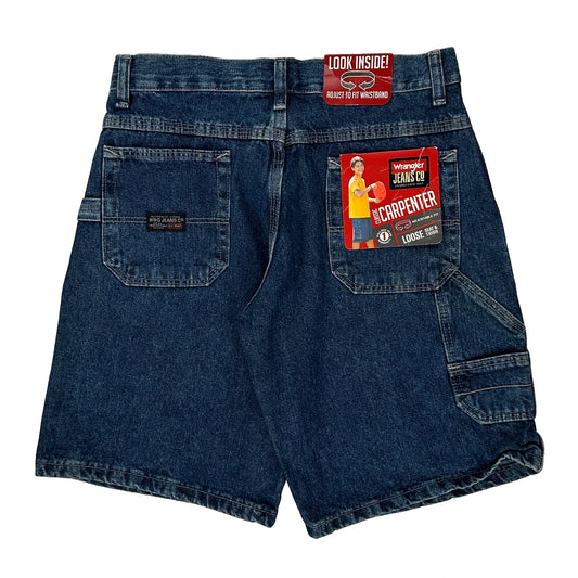 Wrangler Carpenter Shorts - 28W 9L Blue Cotton