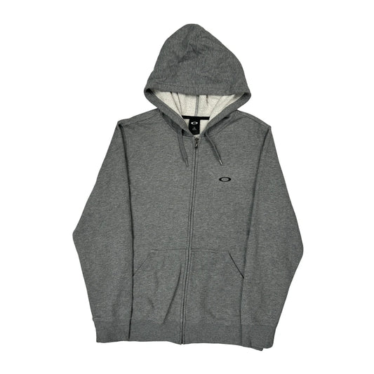 Oakley Hoodie - Large Gray Cotton Blend