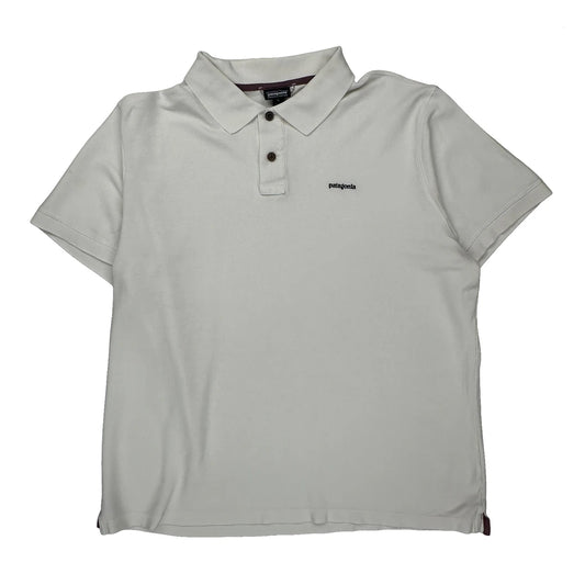 Patagonia Polo Shirt - XL White Cotton