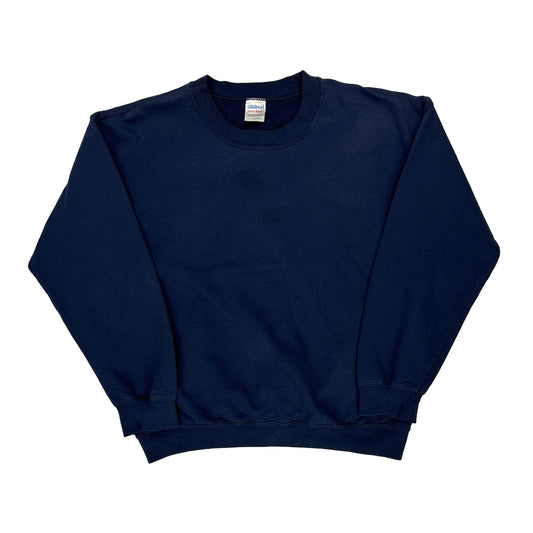 Gildan Sweatshirt - Medium Navy Cotton Blend
