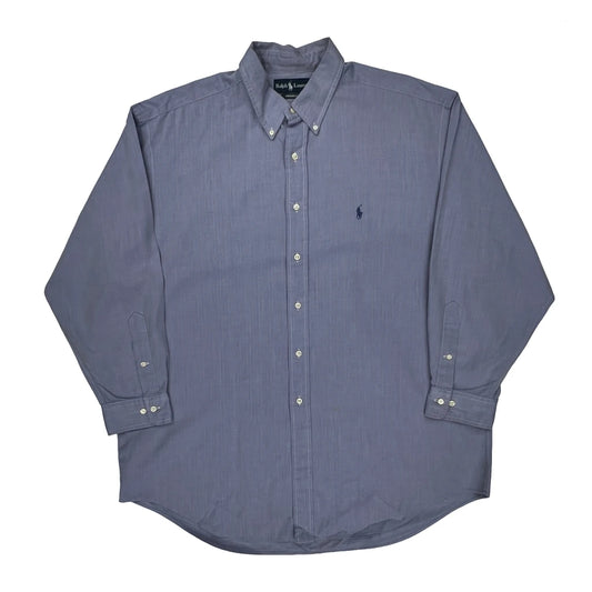 Vintage Ralph Lauren Shirt - Large Blue Cotton