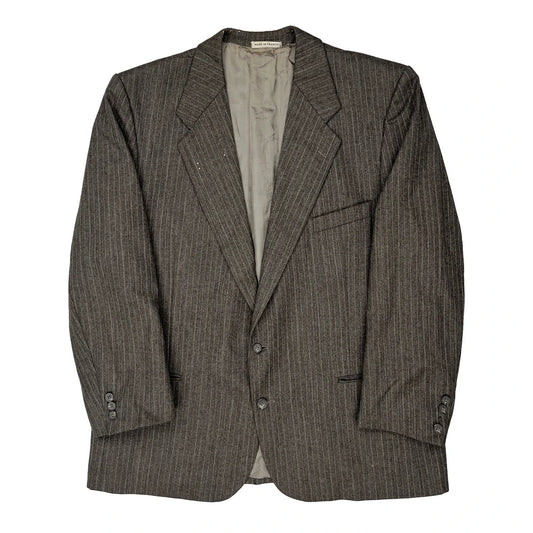 Yves Saint Laurent Pinstripe Blazer - XL Grey Wool