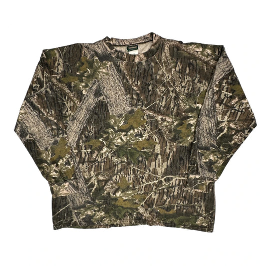 Original Camo Classics Mossy Oak Camo Long Sleeve T-Shirt - XL Camo Cotton Blend