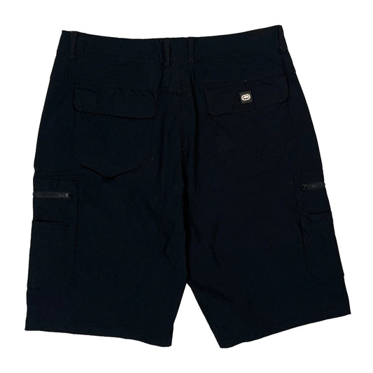 Ecko Unltd Cargo Shorts - 32W 11L Black Cotton