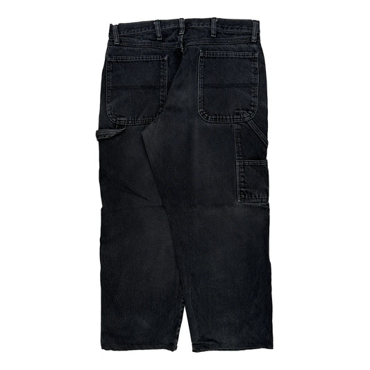 Wrangler Carpenter Jeans - 32W 27L Black Cotton