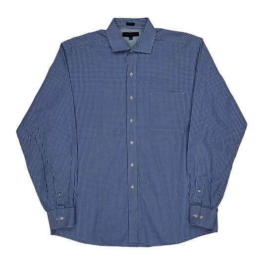 Tommy Hilfiger Checked Shirt - Large Blue Cotton